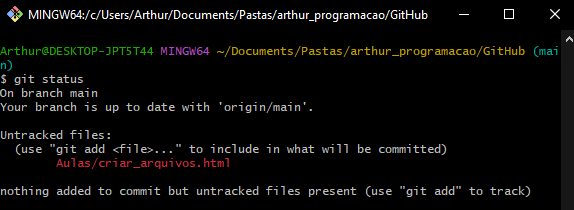 mostrando-git-status